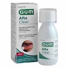 GUM AFTA CLEAR BAIN DE BOUCHE 120ML