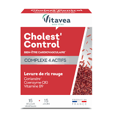 VITAVEA CHOLEST CONTROL LEVURE DE RIZ ROUGE 15 GELULES