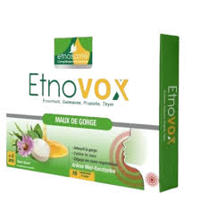 ETNOVOX MAUX DE GORGE MIEL EUCALYPTUS 16 COMPRIMES