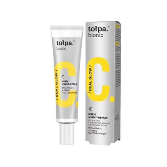 TOLPA BIONIC DUAL GLOW CREME DE NUIT REPARATRICE DOUBLE ECLAT 40ML