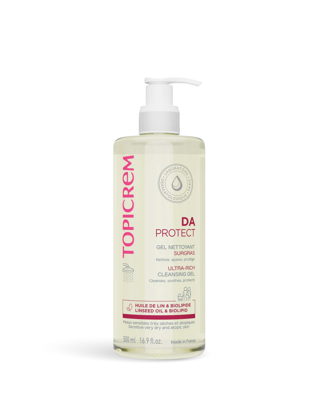 TOPICREM DA PROTECT GEL NETTOYANT SURGRAS 500ML