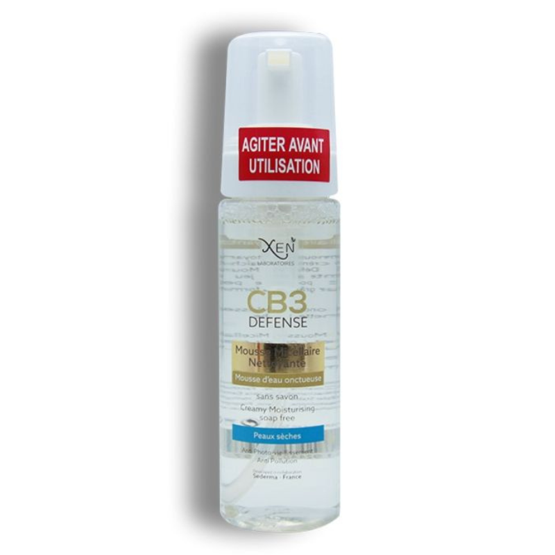XEN CB3 DEFENSE MOUSSE MICELLAIRE NETTOYANTE PEAUX NORMALES A SECHES 200ml
